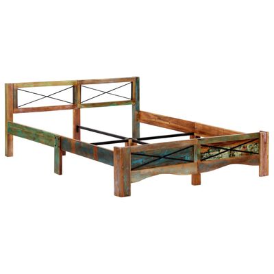 vidaXL Cadre de lit bois de récupération massif 160x200 cm