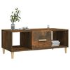 vidaXL Table basse chêne fumé 102x50x40 cm bois d'ingénierie