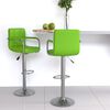 vidaXL Tabourets de bar lot de 2 vert similicuir