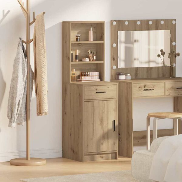 vidaXL Haut Armoire Ch&ecirc;ne artisanal 41 x 40 x 135 cm Bois d'ing&eacute;nierie