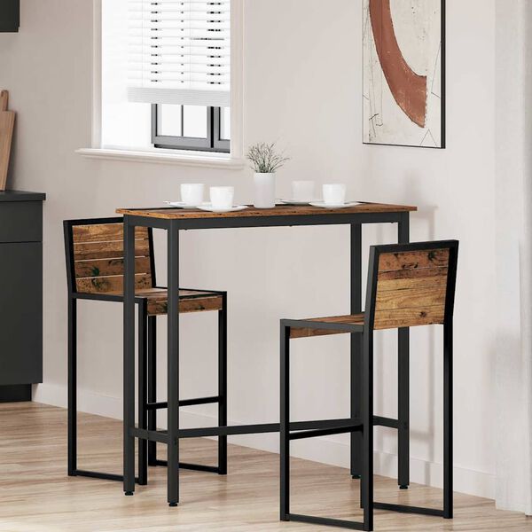 vidaXL table Bois ancien 100 x 40 x 100,5 cm