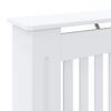 vidaXL Cache-radiateur MDF Blanc 78 cm