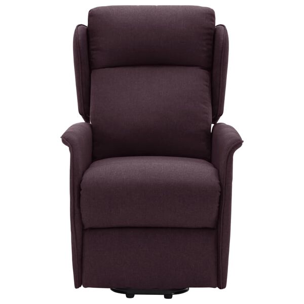 vidaXL Fauteuil de massage Violet Tissu
