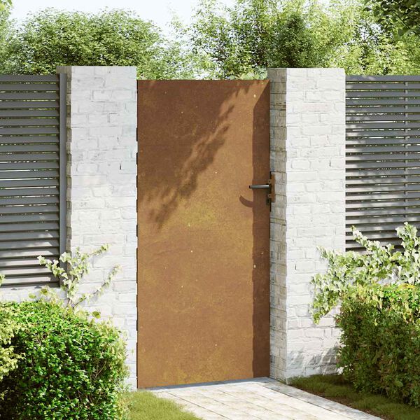 vidaXL Portail de jardin 85x200 cm acier corten