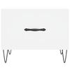 vidaXL Table basse blanc 50x50x40 cm bois d'ing&eacute;nierie