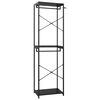 vidaXL Garde-robe Noir 60x40x213 cm M&eacute;tal et agglom&eacute;r&eacute;