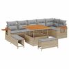 vidaXL Ensemble de canap&eacute; de jardin 11 pc 9-Nombre de places