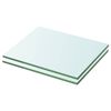 vidaXL Panneaux d'&eacute;tag&egrave;re 2 pcs Verre Transparent 20 x 20 cm