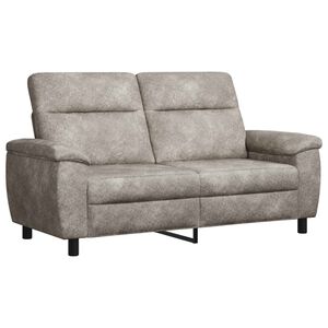 vidaXL Canap&eacute; Gris clair 178 x 90 x 95 cm Simili daim
