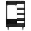 vidaXL Armoire de Golf avec roue Uni Ch&ecirc;ne noir 65 x 45 x 98 cm