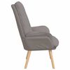 vidaXL fauteuil Taupe 69 x 74 x 93 cm Tissu Sherpa