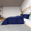 vidaXL Ensemble de housse de couette Bleu marine 220x240 cm Microfibre