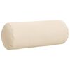vidaXL Coussins d'accent 2 pcs Beige &Oslash; 15 x 40 cm Tissu en microfibre