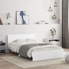 vidaXL Cadre de lit sans matelas blanc 120x190 cm