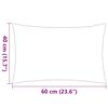 vidaXL Oreiller d'extérieur lot de 2 60 x 40 cm Bleu clair