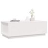 vidaXL Table basse Blanc 100x50x35 cm Bois massif de pin