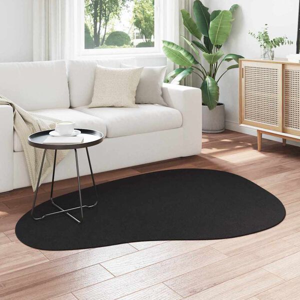 vidaXL Tapis HUARTE Noir 120 x 170 cm Polyester