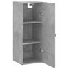 vidaXL Armoire murale gris b&eacute;ton 34,5x34x90 cm