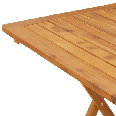 vidaXL Table pliable de jardin 70x70x75 cm Bois d'acacia massif