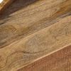 vidaXL Table basse Bois de manguier massif et acier 50x40 cm
