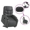 vidaXL Fauteuil inclinable &eacute;lectrique gris similicuir
