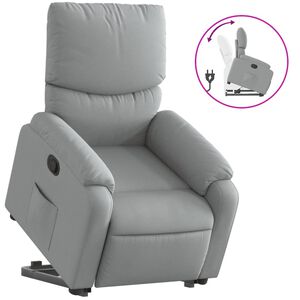 vidaXL Fauteuil inclinable de massage &eacute;lectrique Vert fonc&eacute; Tissu