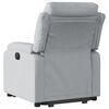 vidaXL Fauteuil inclinable &eacute;lectrique gris clair tissu