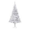 vidaXL Arbre de No&euml;l artificiel pr&eacute;-&eacute;clair&eacute;/boules argent&eacute; 180 cm PET
