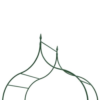 vidaXL Arche de jardin Design de piquet plantes grimpantes Vert foncé