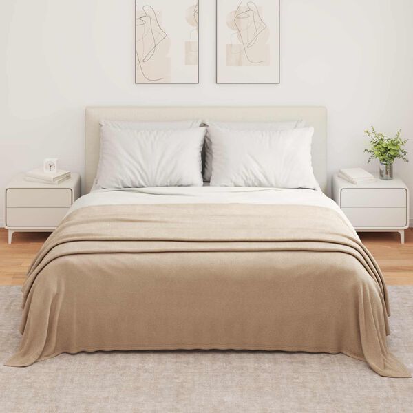 vidaXL Jet&eacute; Camel 350 x 270 cm Toison