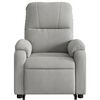vidaXL Fauteuil inclinable &eacute;lectrique gris clair tissu microfibre
