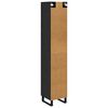 vidaXL Haut Armoire Ch&ecirc;ne noir 34,5 x 34 x 180 cm Bois d'ing&eacute;nierie