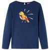 vidaXL T-shirt enfants &agrave; manches longues bleu marine 92
