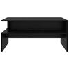 vidaXL Table basse Chêne noir 90 x 55 x 42,5 cm Bois d'ingénierie