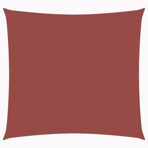 vidaXL Voile de parasol tissu oxford carré 4x4 m terre cuite