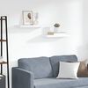 vidaXL &Eacute;tag&egrave;res murales flottantes 2 pcs blanc 60x23,5x3,8 cm MDF