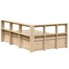 vidaXL Lit biblioth&egrave;que sans matelas 120x190 cm bois de pin massif