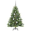vidaXL Sapin de No&euml;l artificiel avec 150 LED Vert 120 cm PE et PVC