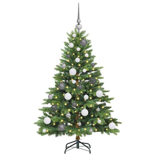 vidaXL Sapin de No&euml;l artificiel avec 150 LED Vert 120 cm PE et PVC