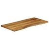 vidaXL Dessus de table 100x60x3,8 cm bord vivant bois massif manguier