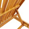 vidaXL Chaises longues lot de 2 avec table bois massif d'acacia
