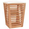 vidaXL Tabouret de salle de bain 40,5x40,5x56 cm Bois massif de noyer