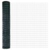 vidaXL Cl&ocirc;ture Euro avec poteau 10 x 1,6 m Acier recouvert de PVC Vert