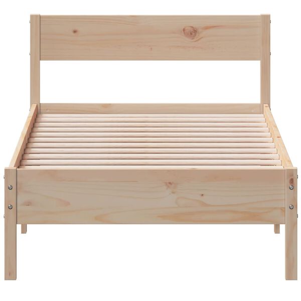 vidaXL Cadre de lit sans matelas 90x190 cm bois de pin massif