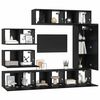 vidaXL Ensemble meuble TV 8 pcs Chêne noir Bois d'ingénierie