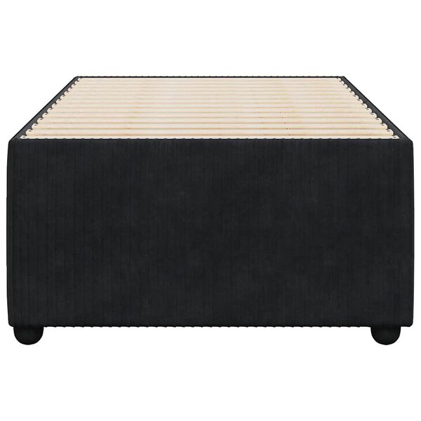 vidaXL Cadre de lit sans matelas noir 80x200 cm velours