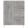 vidaXL Buffet haut Sonoma gris 69,5x34x180 cm Bois d'ingénierie