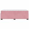 vidaXL Cadre de lit avec matelas Rose 90 x 190 cm tissu