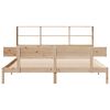 vidaXL Lit biblioth&egrave;que sans matelas 180x200 cm bois massif de pin