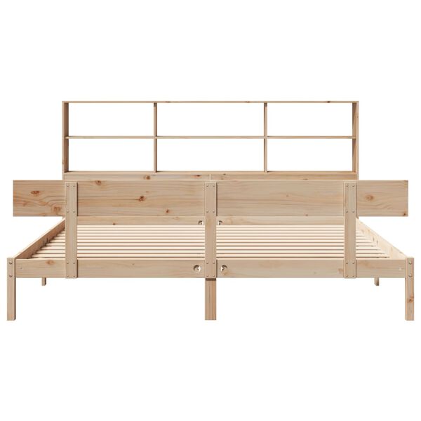 vidaXL Lit biblioth&egrave;que sans matelas 180x200 cm bois massif de pin